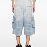 Pantaloncini con tasche cargo in blu Feng chen wang - uomo 