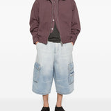Pantaloncini con tasche cargo in blu Feng chen wang - uomo 
