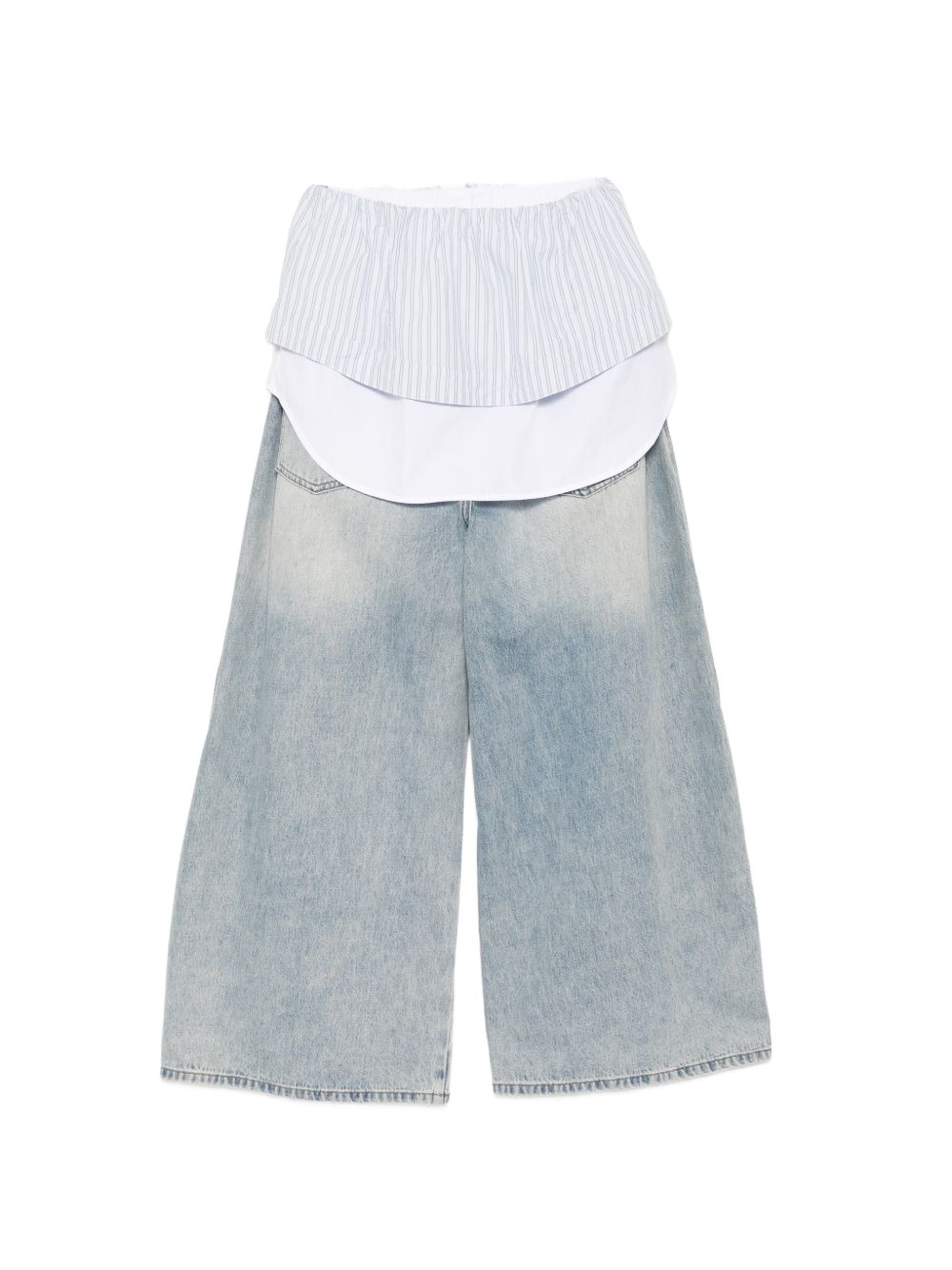 Jeans a gamba larga 2 in 1 in azzurro Feng chen wang - uomo 