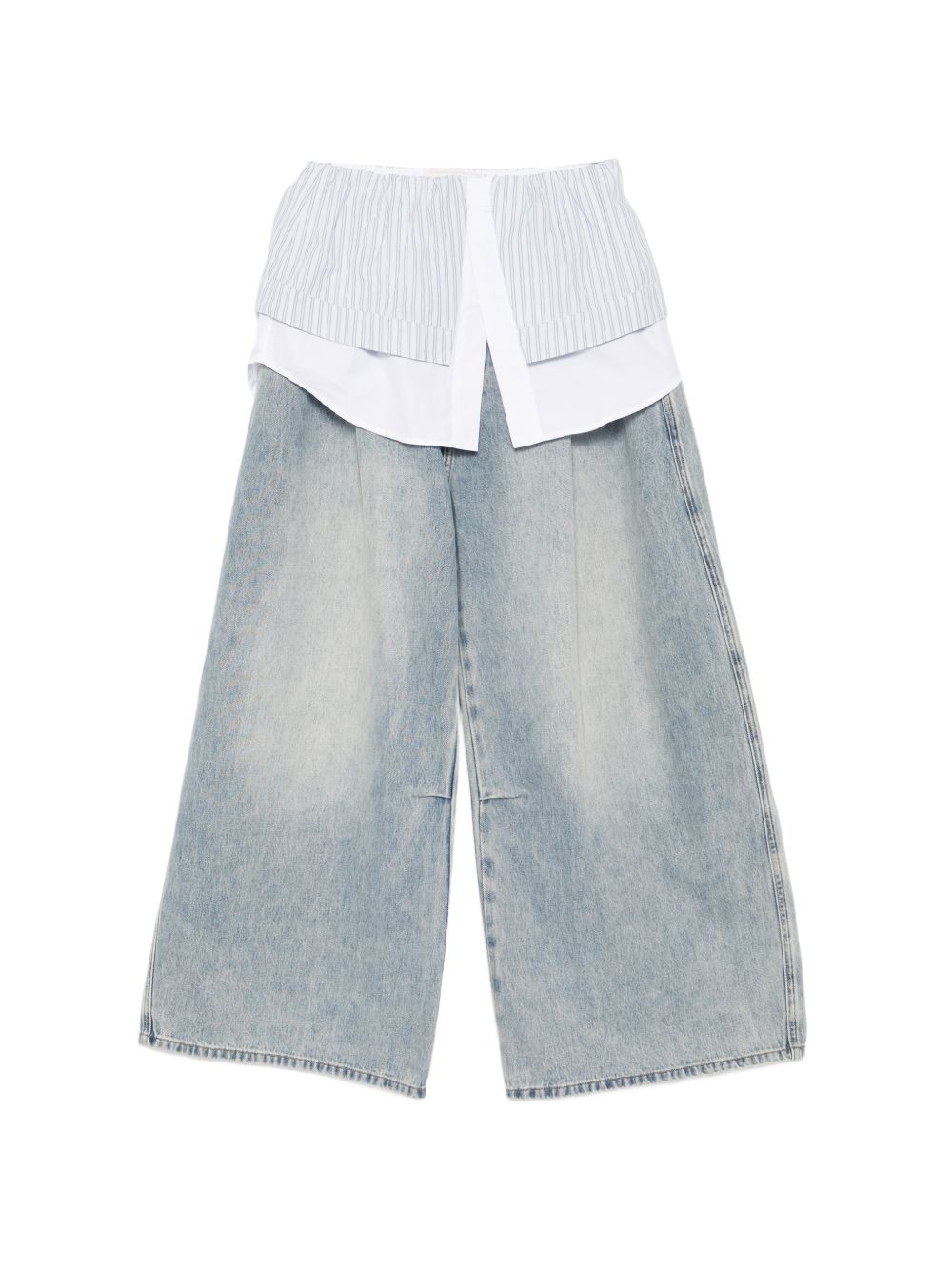 Jeans a gamba larga 2 in 1 in azzurro Feng chen wang - uomo 