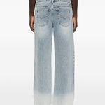 Jeans con effetto schiarito in blu Feng chen wang - uomo 