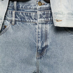 Jeans con effetto schiarito in blu Feng chen wang - uomo 