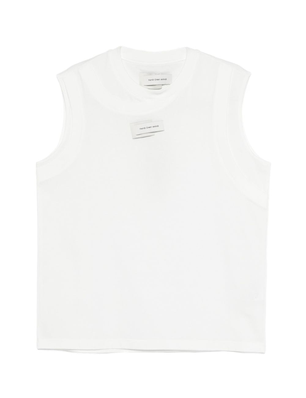 Canotta con logo in bianco Feng chen wang - uomo 
