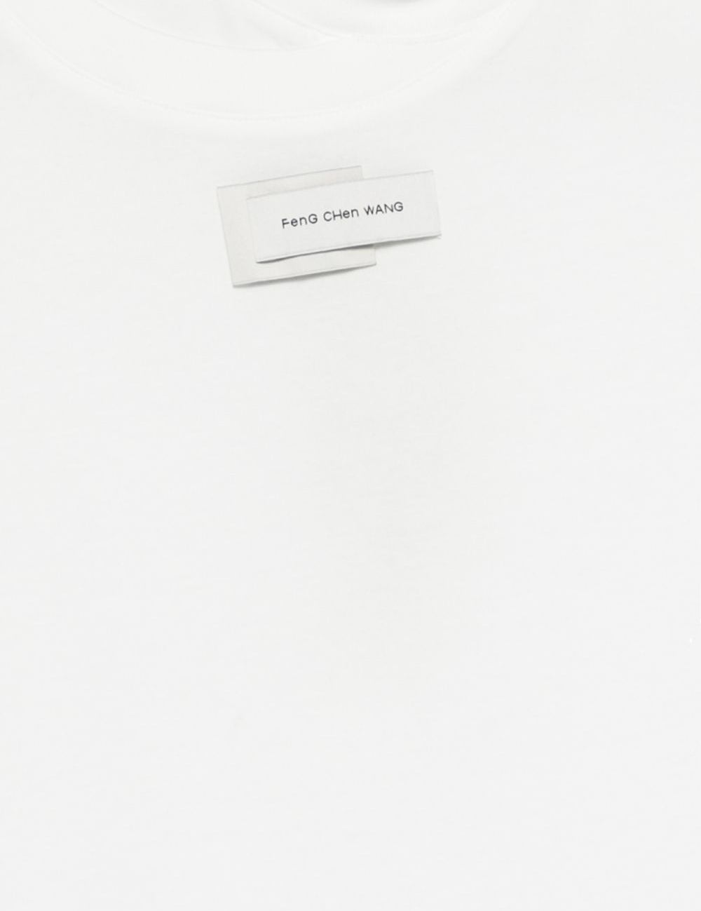 Canotta con logo in bianco Feng chen wang - uomo 