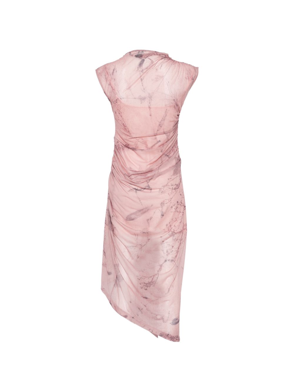 Abito midi asimmetrico in rosa Feng Chen Wang - donna 