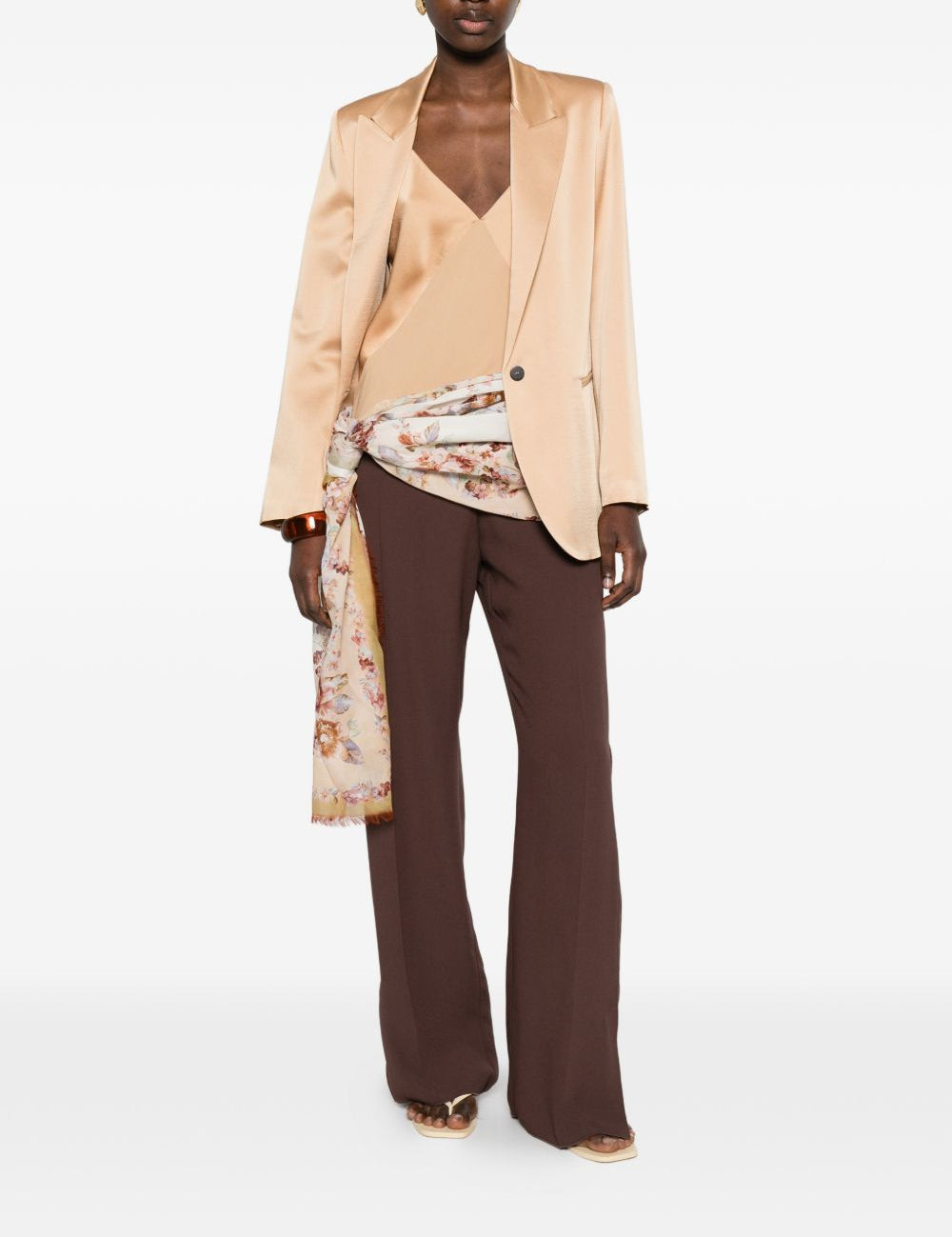 Blazer monopetto in beige Forte Forte - donna 