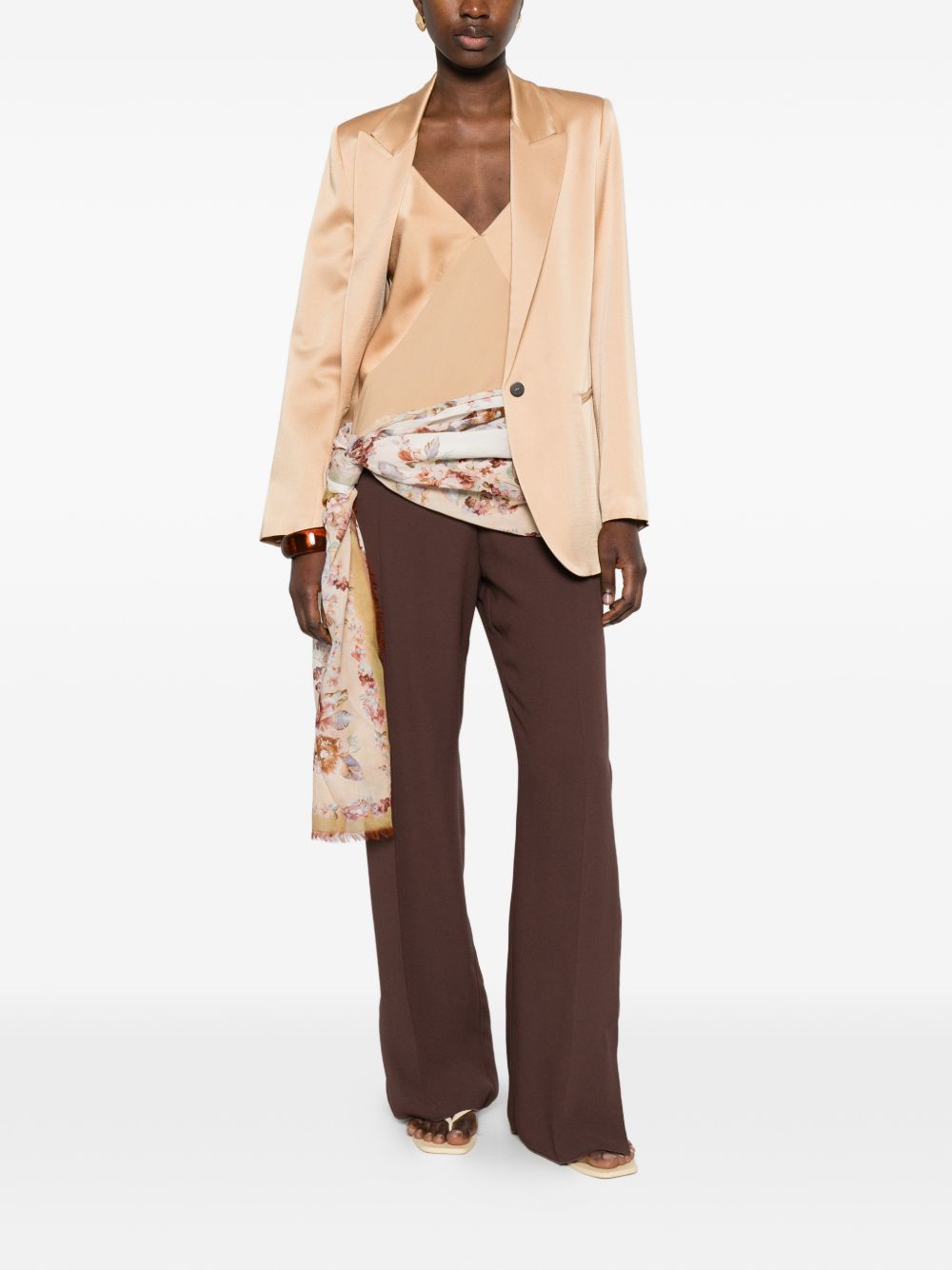 Blazer monopetto in beige Forte Forte - donna 