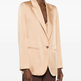 Blazer monopetto in beige Forte Forte - donna 