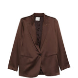 Giacca monopetto in marrone Forte forte - donna 