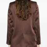 Giacca monopetto in marrone Forte forte - donna 