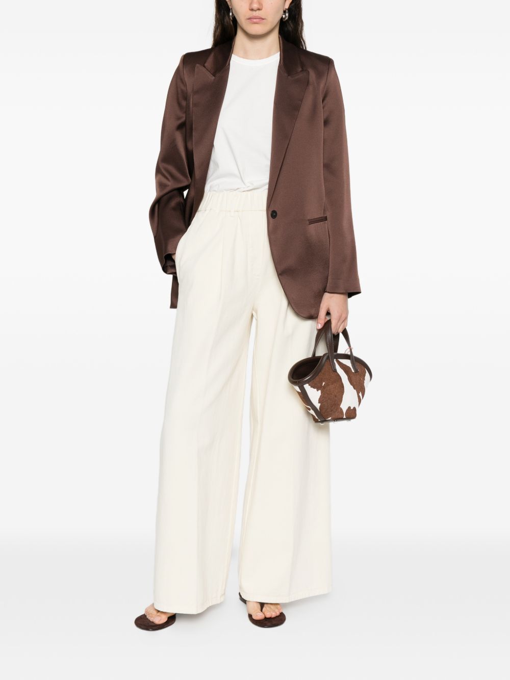Giacca monopetto in marrone Forte forte - donna 