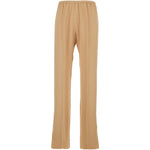 Pantaloni con spacchi laterali in beige Forte forte - donna 