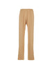 Pantaloni con spacchi laterali in beige Forte forte - donna