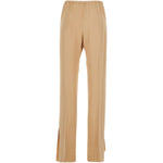 Pantaloni con spacchi laterali in beige Forte forte - donna 