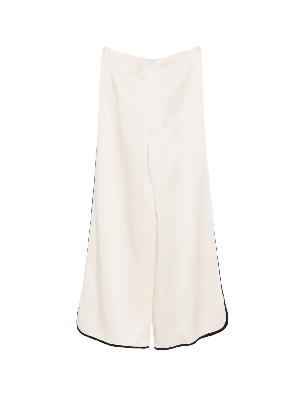 Pantaloni con bordi a contrasto in avorio Forte Forte - donna 