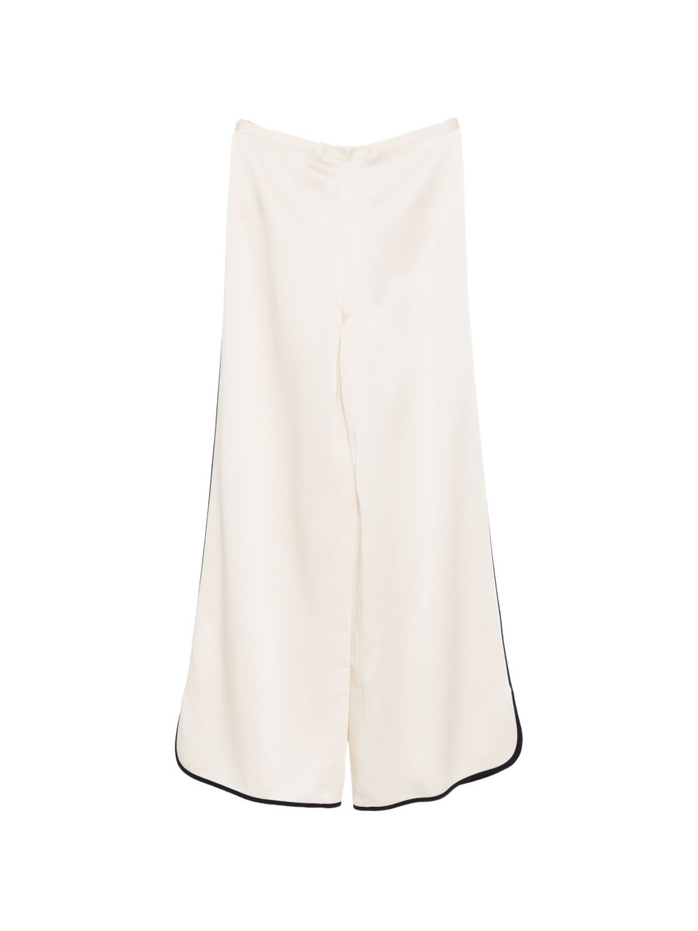 Pantaloni con bordi a contrasto in avorio Forte Forte - donna 