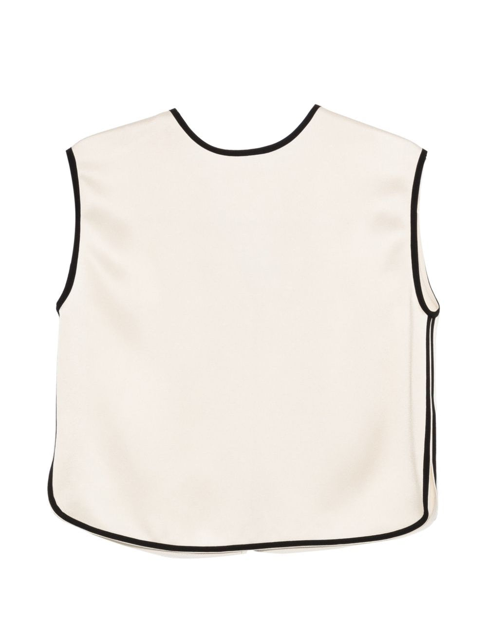 Top con bordo a contrasto in avorio Forte Forte - donna 