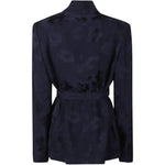 Giacca jacquard in blu Forte Forte - donna 
