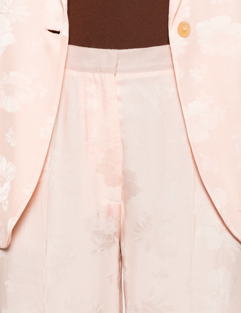 Pantaloni stampa jacquard in rosa Forte Forte - donna 