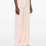 Pantaloni stampa jacquard in rosa Forte Forte - donna 