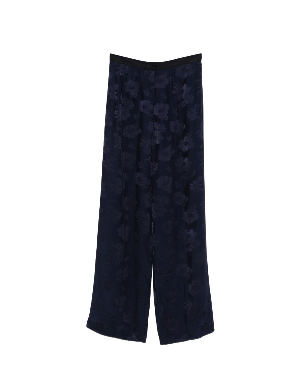 Pantaloni floreali jacquard in blu Forte forte - donna 