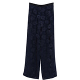 Pantaloni floreali jacquard in blu Forte forte - donna 