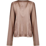 Blusa in seta shiny in beige Forte Forte - donna 