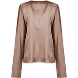 Blusa in seta shiny in beige Forte Forte - donna 