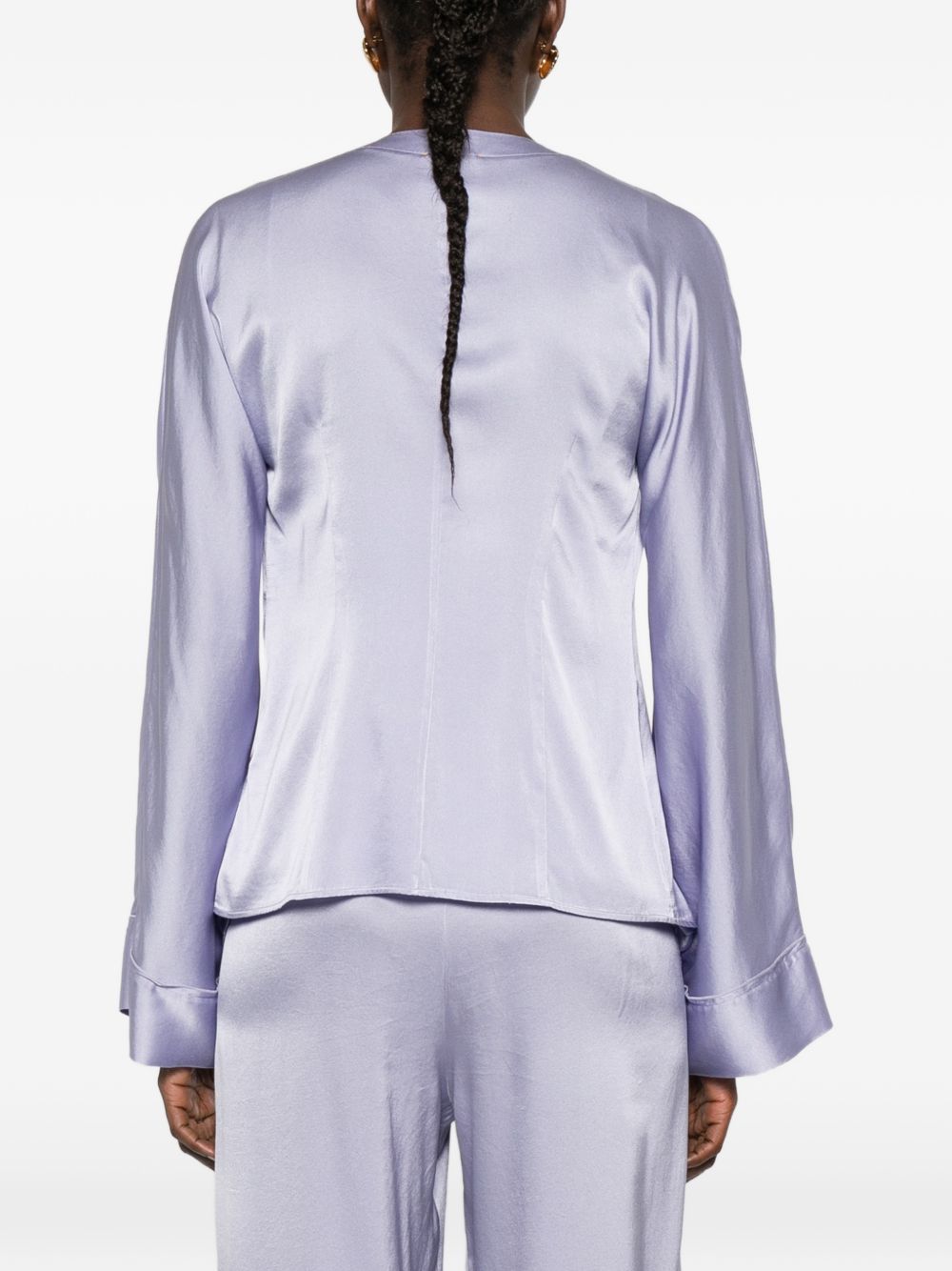 Blusa in seta in lilla Forte Forte - donna 