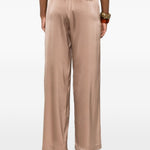 Pantaloni gamba ampia in beige Forte Forte - donna 