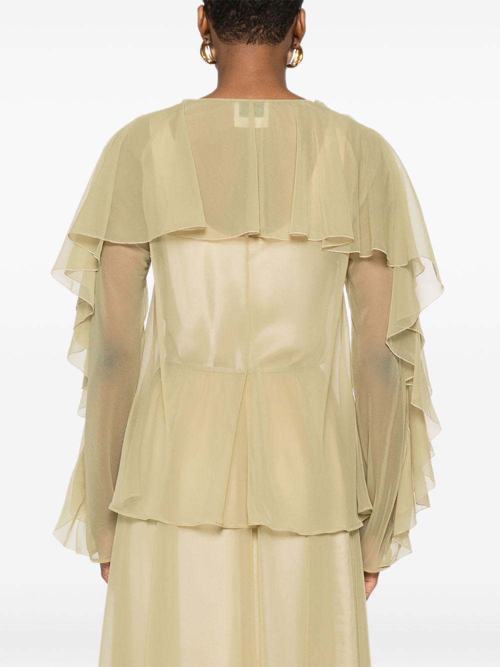 Blusa con ruches in beige Forte Forte - donna 