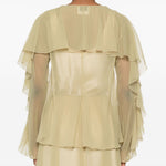 Blusa con ruches in beige Forte Forte - donna 