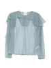 Forte Forte ruffle blouse in light blue - women