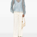 Blusa con ruches in azzurro Forte Forte - donna 