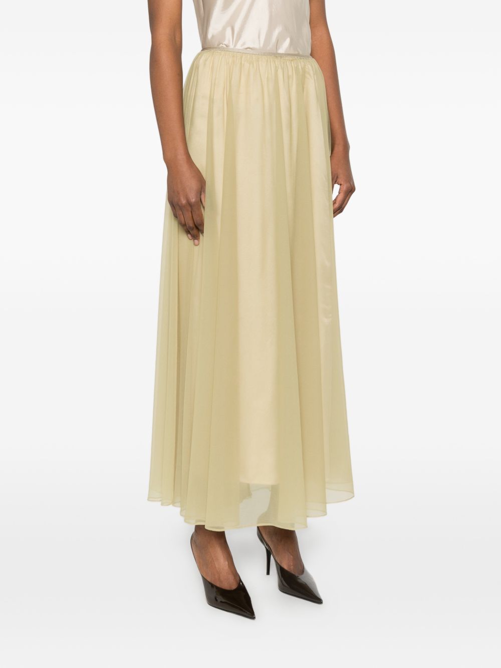 Gonna midi a strati in beige Forte Forte - donna 