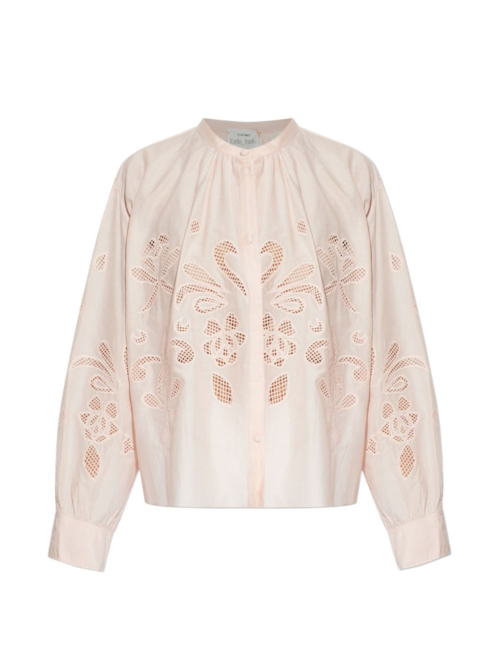 Blusa  ricamata in rosa 