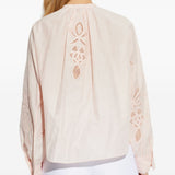Blusa  ricamata in rosa 