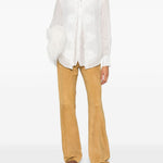 Camicia a maniche lunghe in bianco 