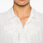 Camicia a maniche lunghe in bianco 