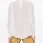Camicia a maniche lunghe in bianco 