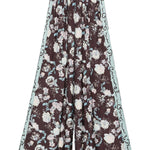 Pantaloni con stampa floreale in marrone Forte forte - donna 