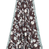 Pantaloni con stampa floreale in marrone Forte forte - donna 
