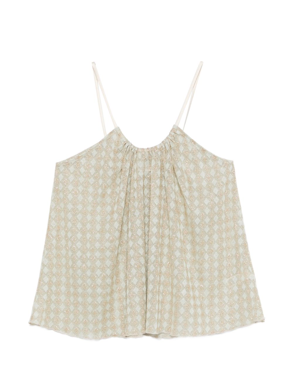 Top con motivo geometrico in avorio Forte Forte - donna 