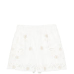Pantaloncini in broderie-anglaise in bianco Forte forte - donna 