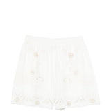 Pantaloncini in broderie-anglaise in bianco Forte forte - donna 