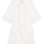 Abito con stampa floreale in bianco Forte forte - donna 