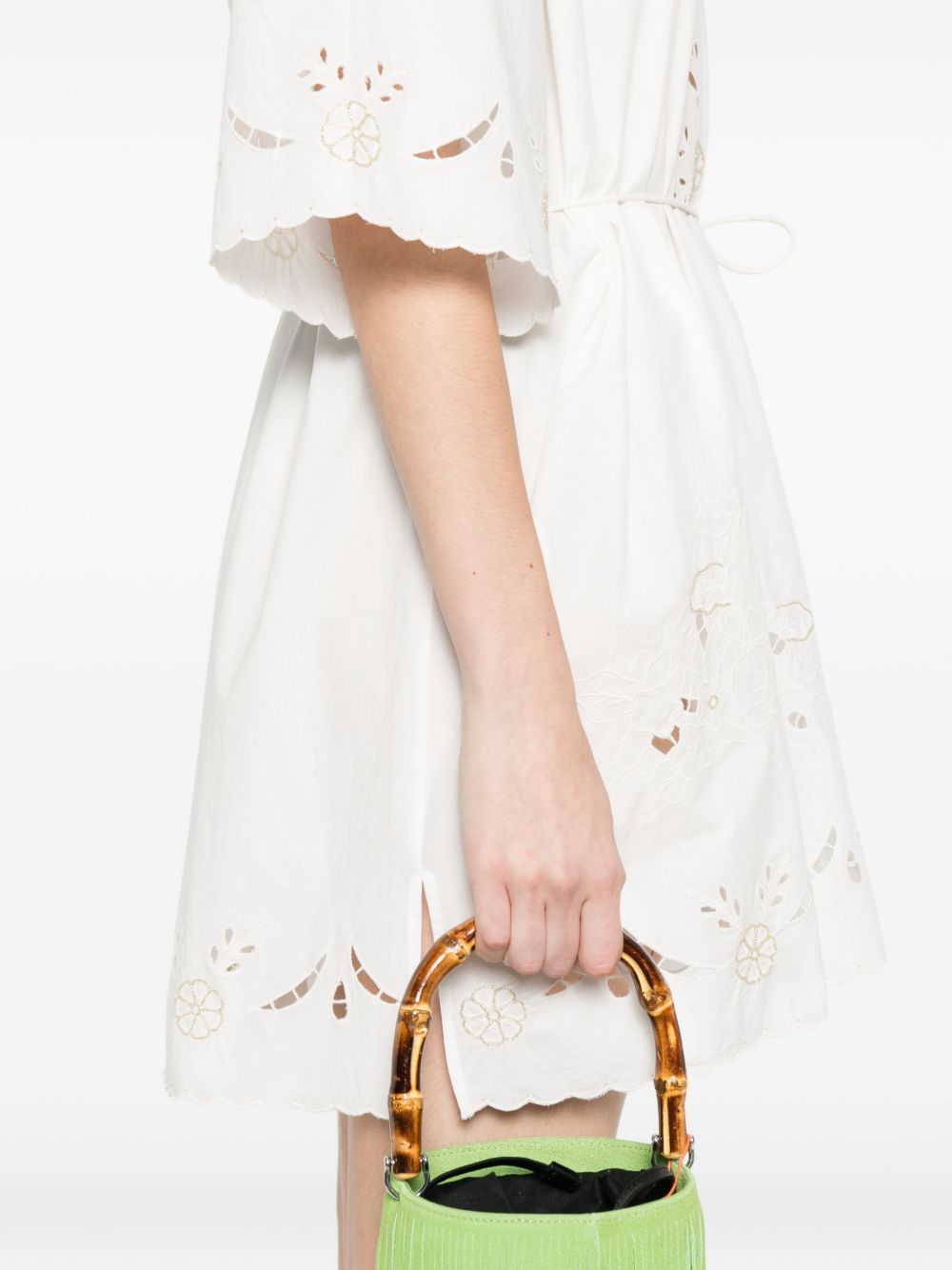 Abito con stampa floreale in bianco Forte forte - donna 