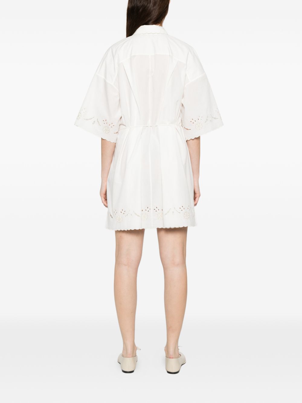 Abito con stampa floreale in bianco Forte forte - donna 