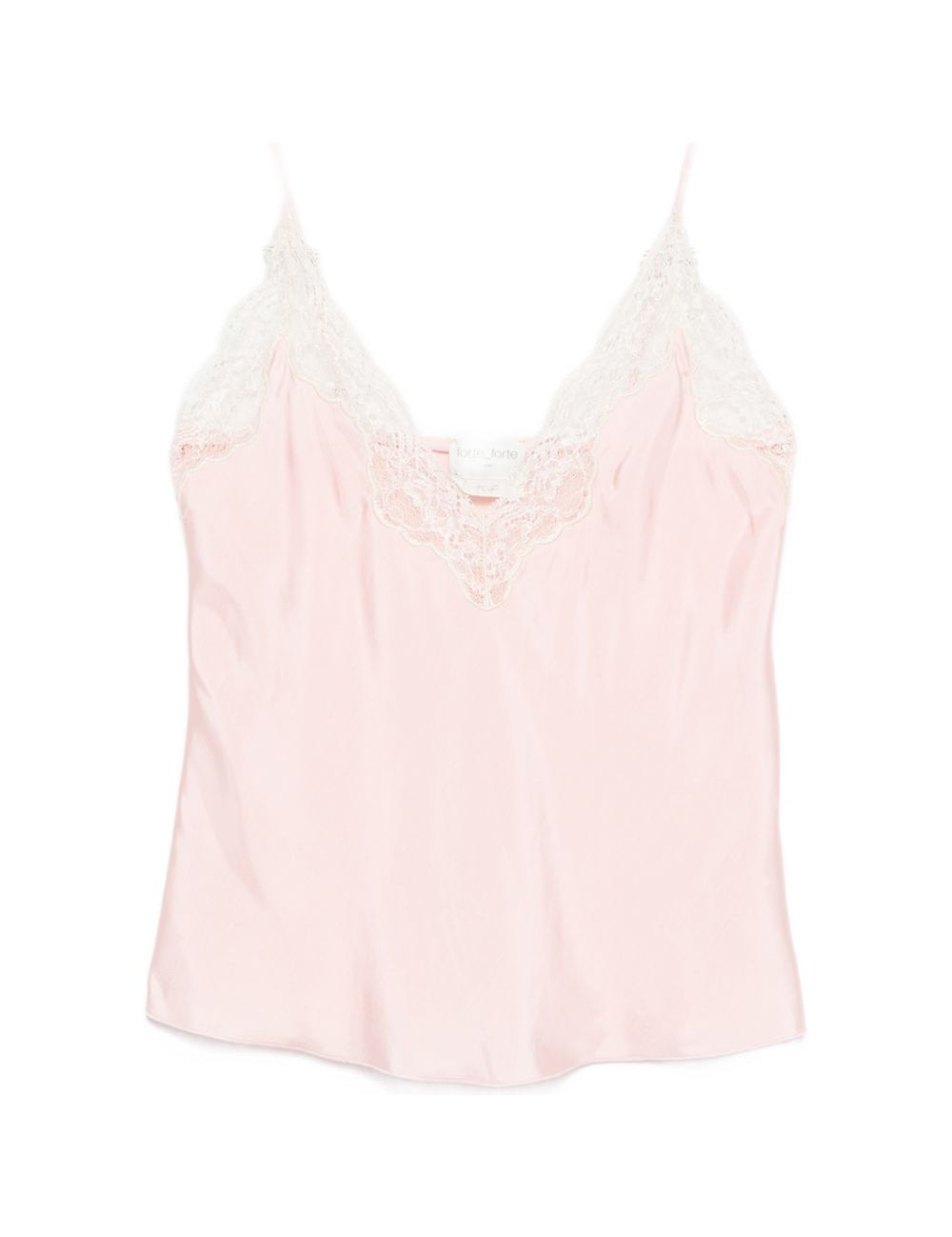 Top con pizzo in rosa Forte forte - donna 