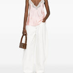 Top con pizzo in rosa Forte forte - donna 